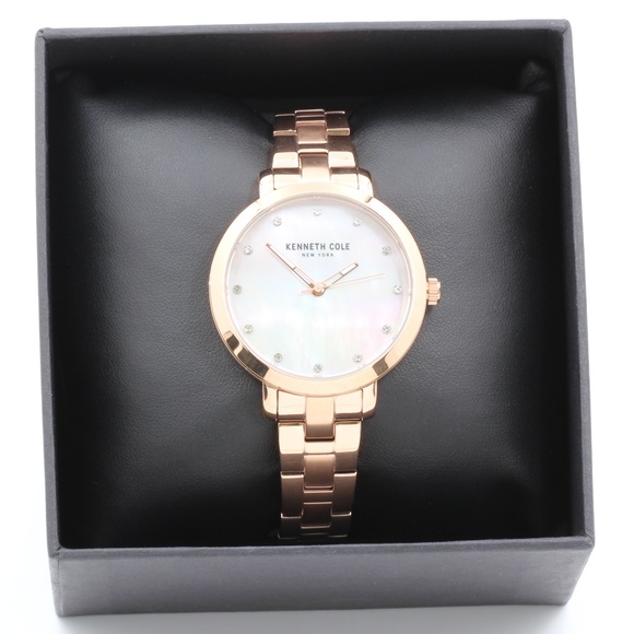 Kenneth Cole Women Rose Gold Stainless Steel Watch - Picture 3 of 6